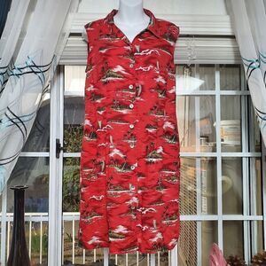 Expressions red summer dress
